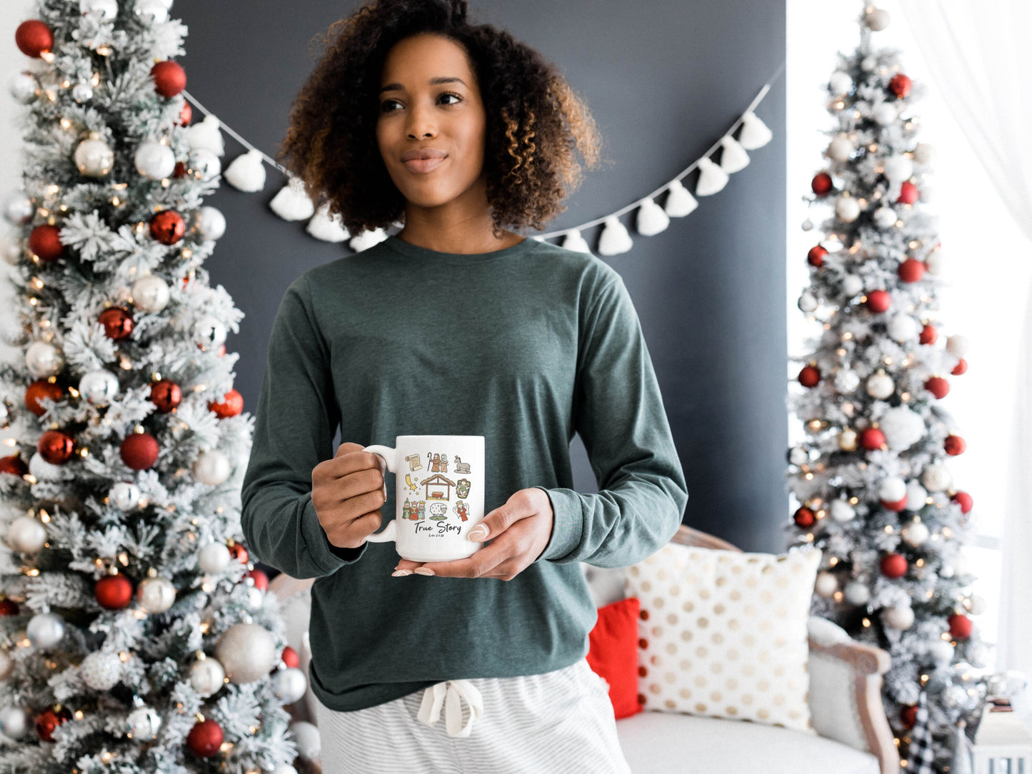 True Story Mug Faith Based Coffee Mug 15 oz Ideal Gift for the Season Christmas Mug Nativity Story Mug Christian Gift Coffee lover Gift