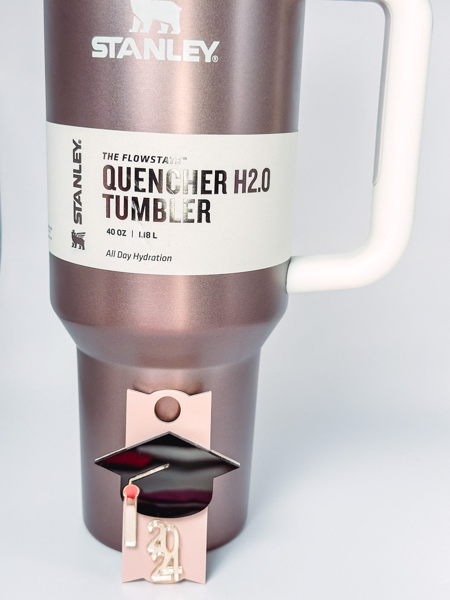 Graduation Stanley Topper Tumbler 40oz Senior Year 2024 name Tag H2.0 DrinkTumbler Name Tag Tumbler tag Graduation Stanley Gift for student