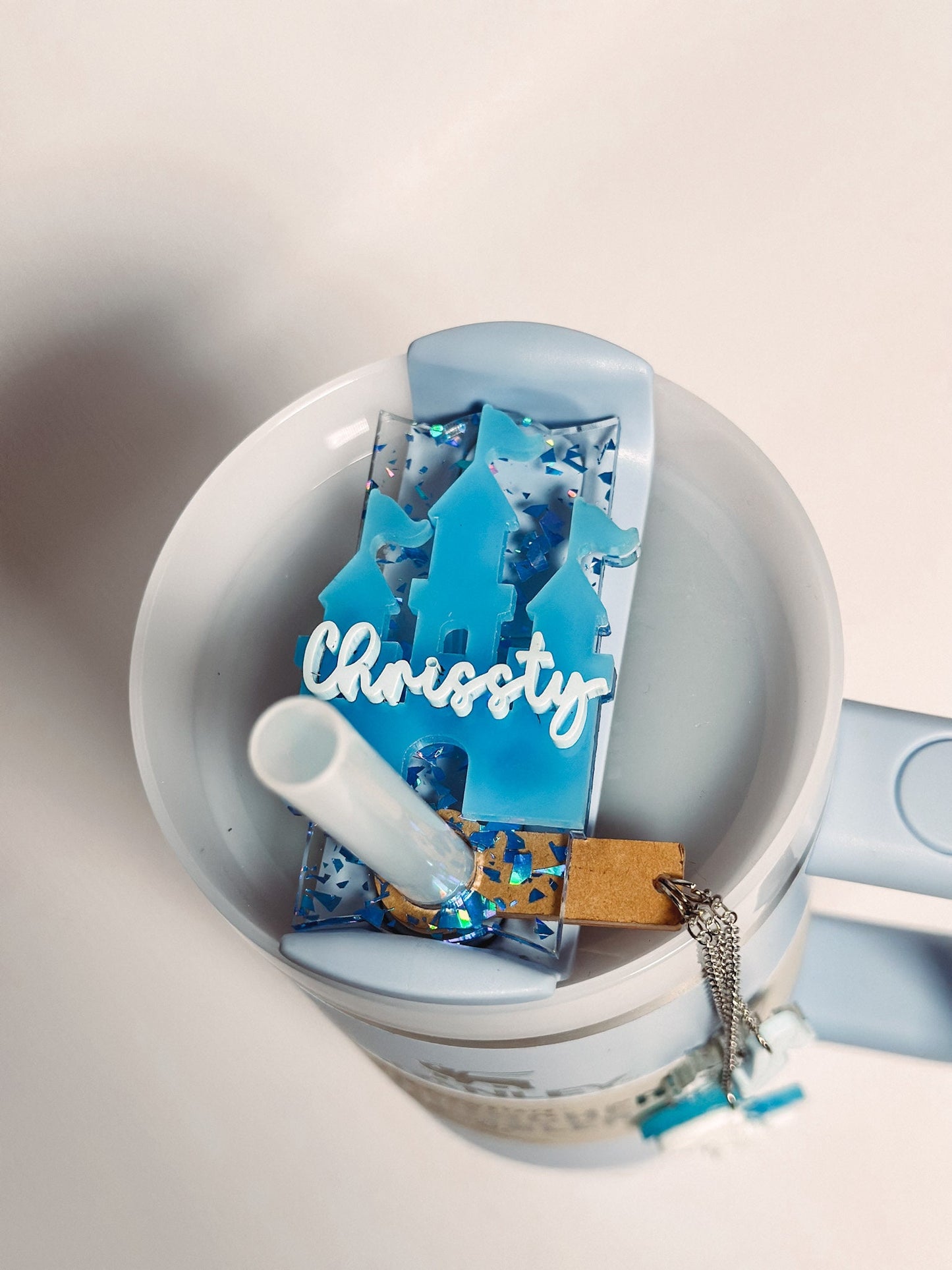 Custom Listing whole set inlcuded topper,straw charm ,straw topper and engraved boot