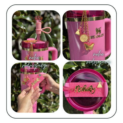 Wicked-Inspired Tumbler Accessory Set stanley inspired Topper and Charm set