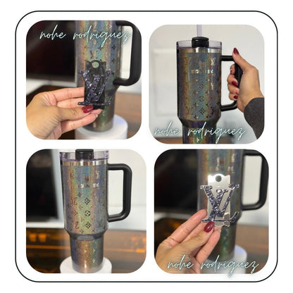 Engraved Luxe inspired Tumbler Quencher w accessories
