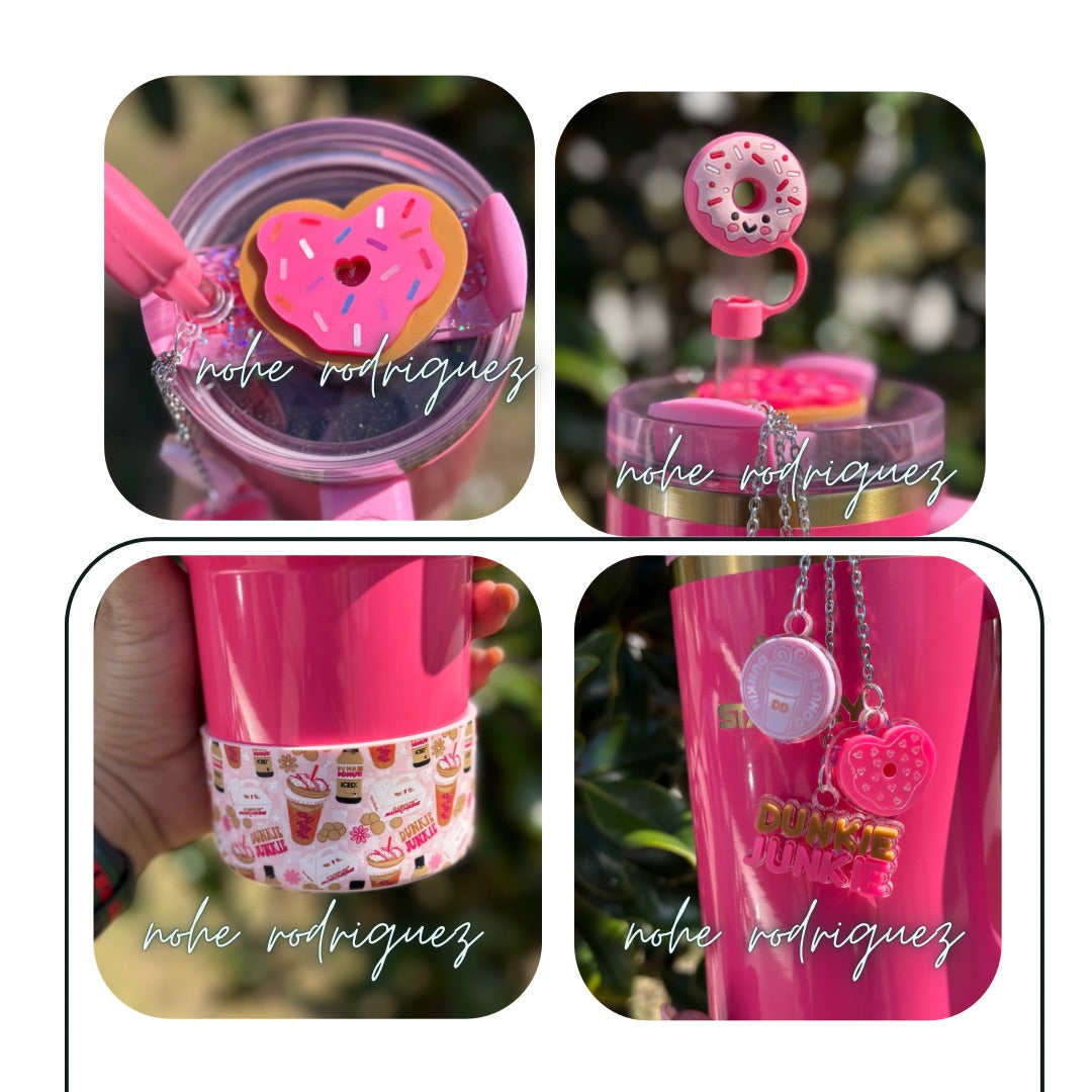 Silicone Tumbler Pink Coffee Lover Tumbler Boots

Description:
Add a splash of fun to your tumbler with these charming Pink Coffee Lover Tumbler Boots! Designed with adorable coffee cups, donuts, and all your café favorites, these boots are a stylish way