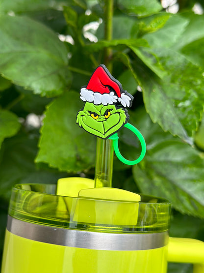 Christmas Green Monster Plaid Tumbler Accessory separate or set