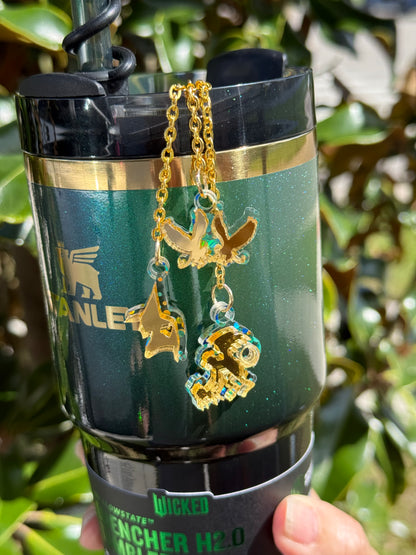 Wicked-Inspired Tumbler Accessory Set stanley inspired Topper and Charm set