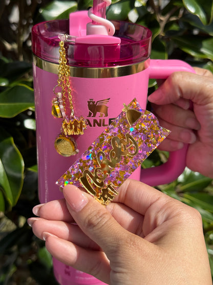 Wicked-Inspired Tumbler Accessory Set stanley inspired Topper and Charm set