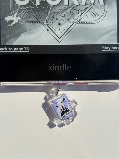 Kindle Charms Bookish Kindle Charm | Double-Sided Acrylic Charm | USB-C Plug
