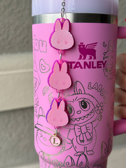 Custom Engraved Stanley + Labubu Accessory Set