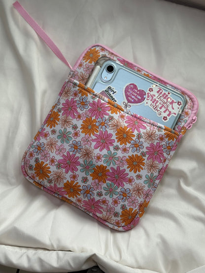 Soft Girl E-Reader Sleeve + Glass Cup Cozy + Grip | Bookish Bundle for Kindle, iPad Mini, Journals