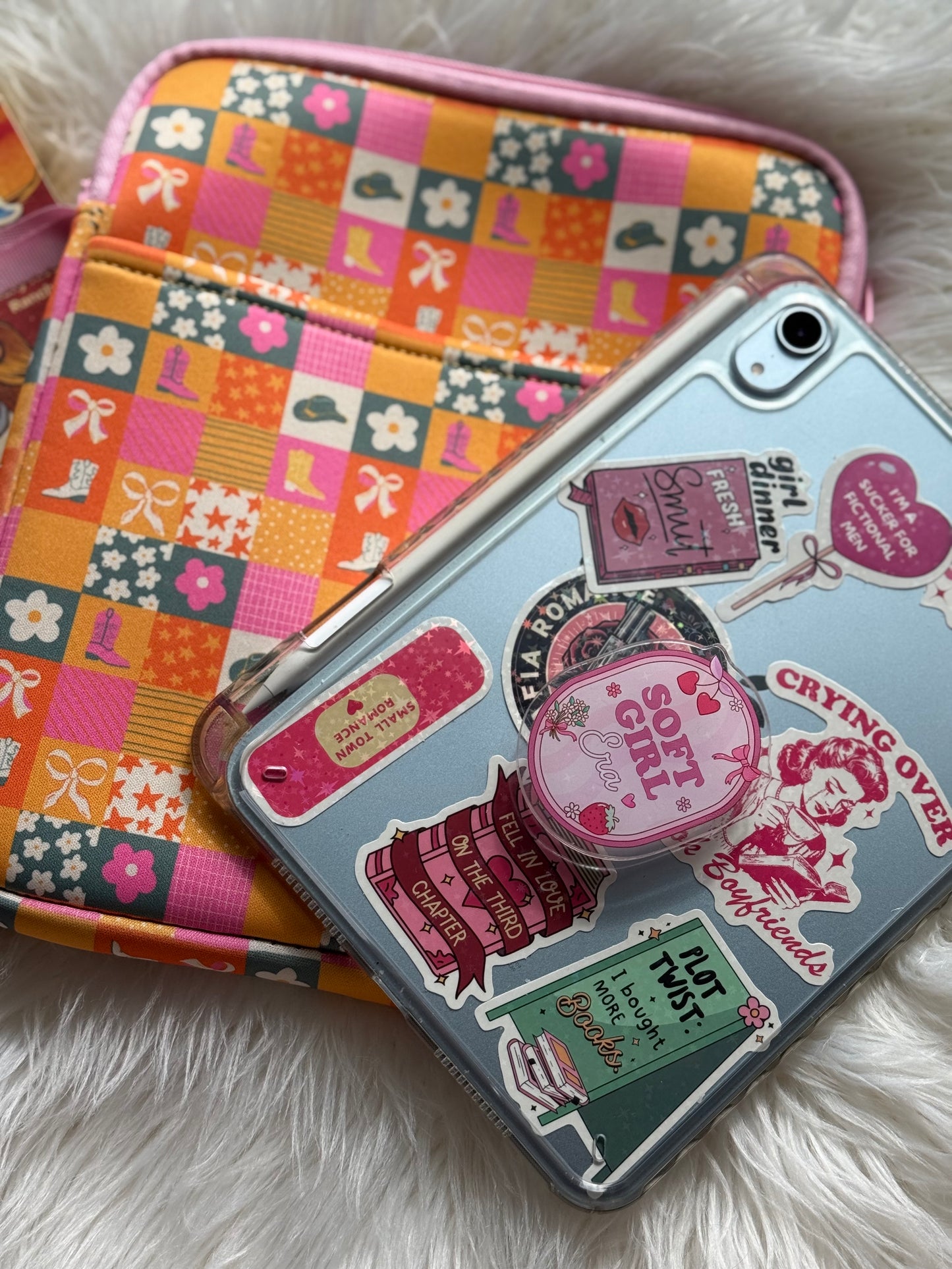 Western Dreamer E-Reader Cozy | Holds Books, Kindle, iPad Mini | Cowgirl Book Sleeve