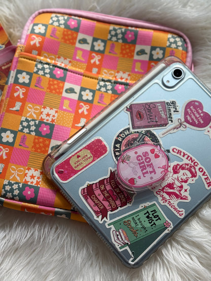 Western Dreamer E-Reader Cozy | Holds Books, Kindle, iPad Mini | Cowgirl Book Sleeve