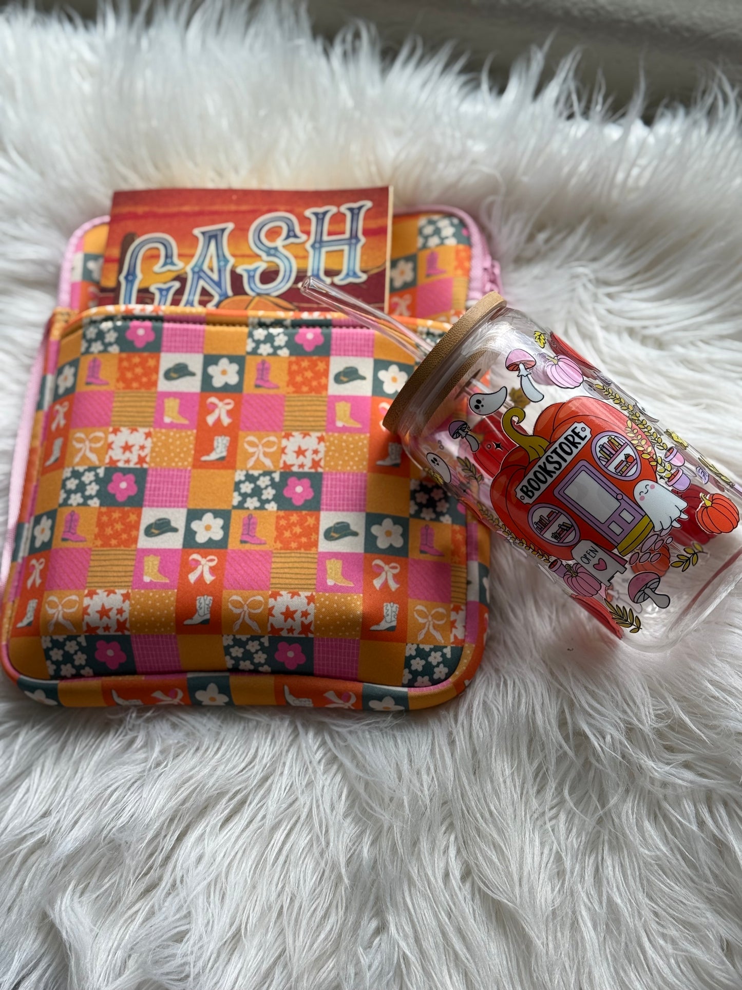 Western Dreamer E-Reader Cozy | Holds Books, Kindle, iPad Mini | Cowgirl Book Sleeve