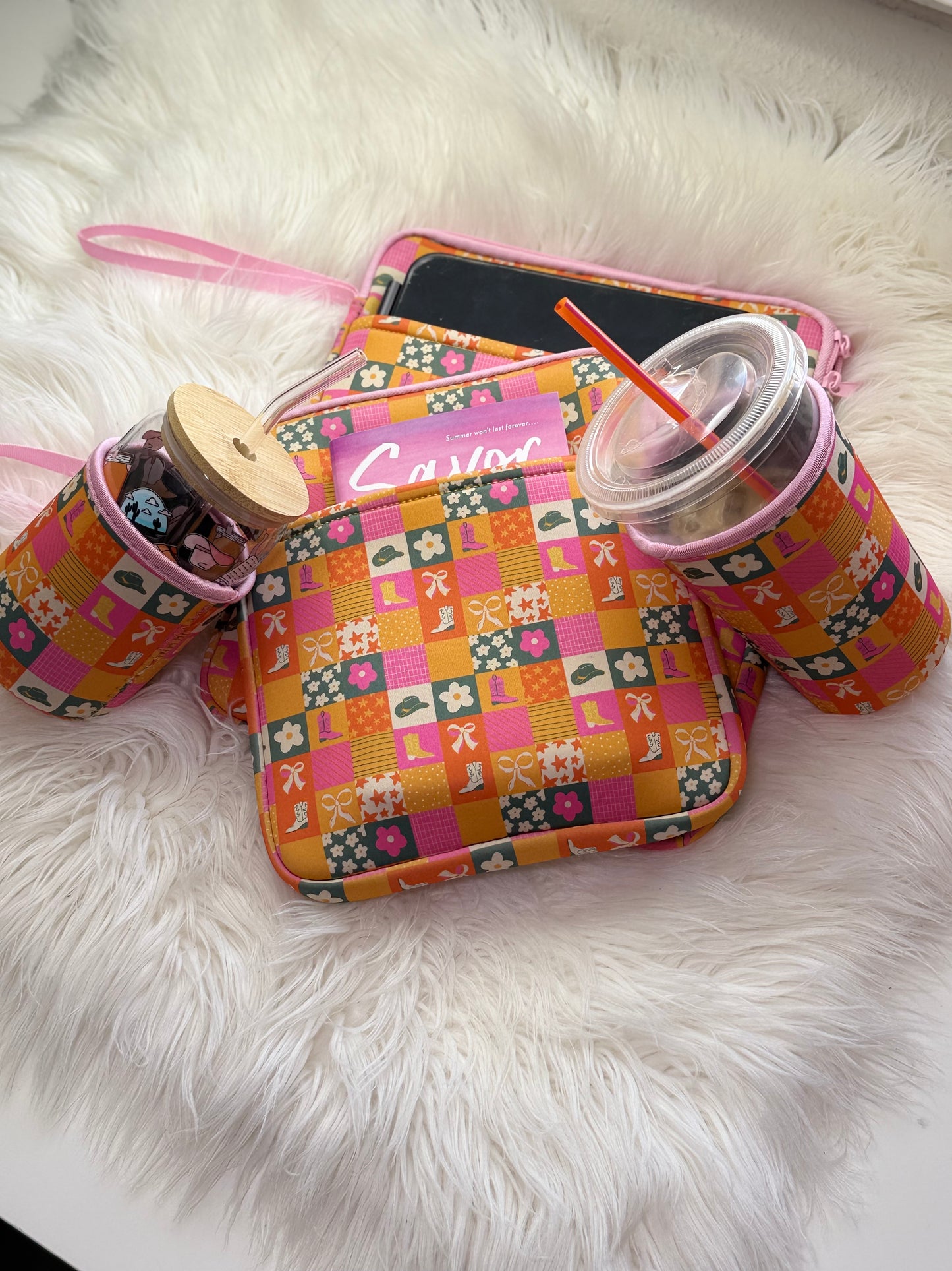 Western Dreamer E-Reader Cozy | Holds Books, Kindle, iPad Mini | Cowgirl Book Sleeve