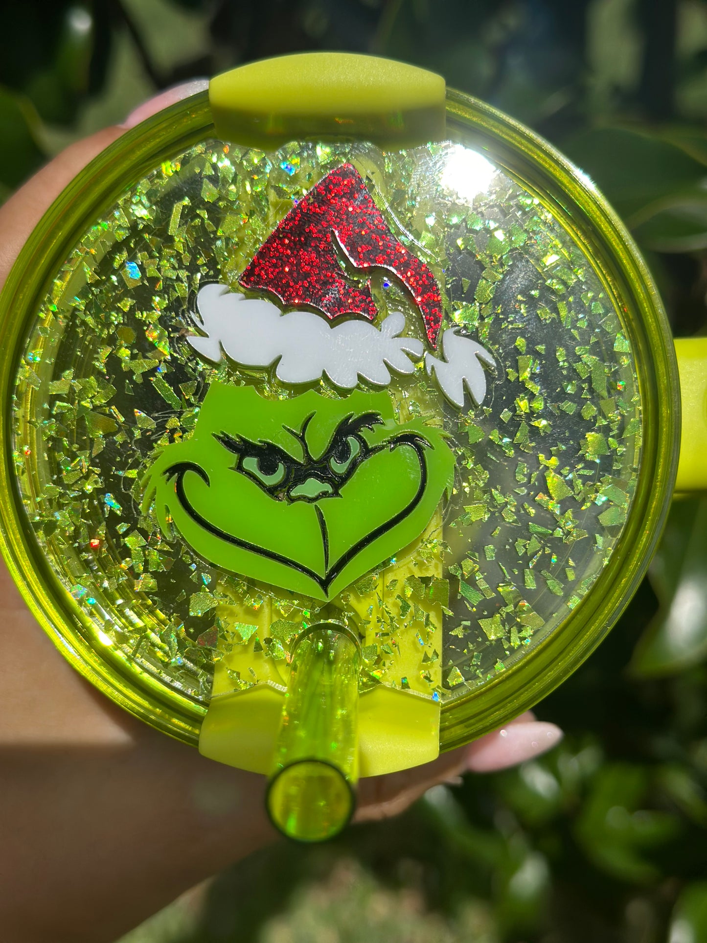 Christmas Green Monster Plaid Tumbler Accessory separate or set