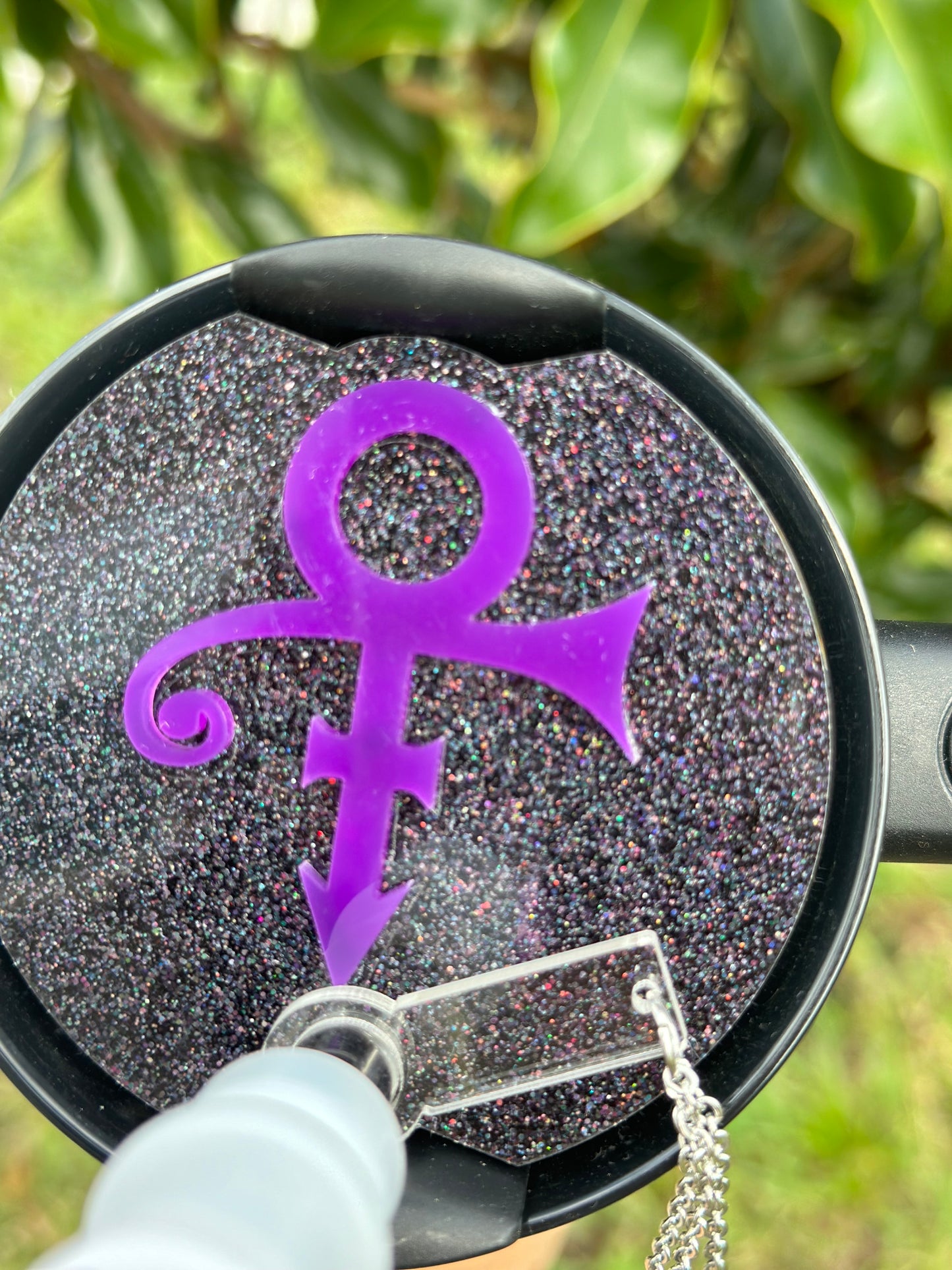 Purple & black  Love symbol name plate and charms set tumbler name plate Tumbler Stanley Name plate, tumbler cup topper tumbler  Accessories