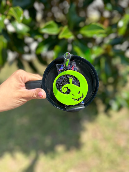 Halloween skeleton Moonlit Stanley Name Plate Topper Quencher H2.0 Version and origina. tumblerl Halloween