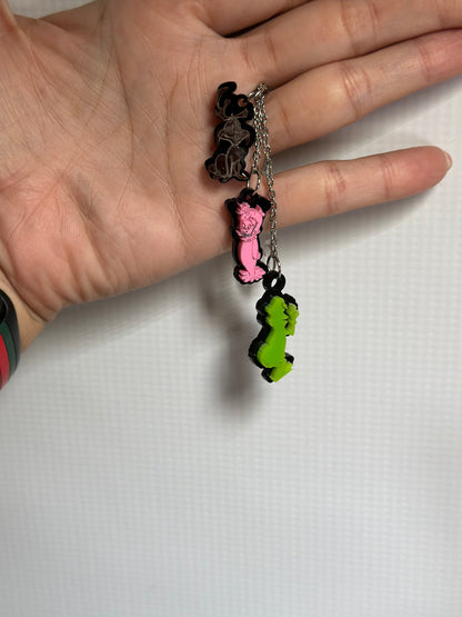 Christmas Green Monster Plaid Tumbler Accessory separate or set