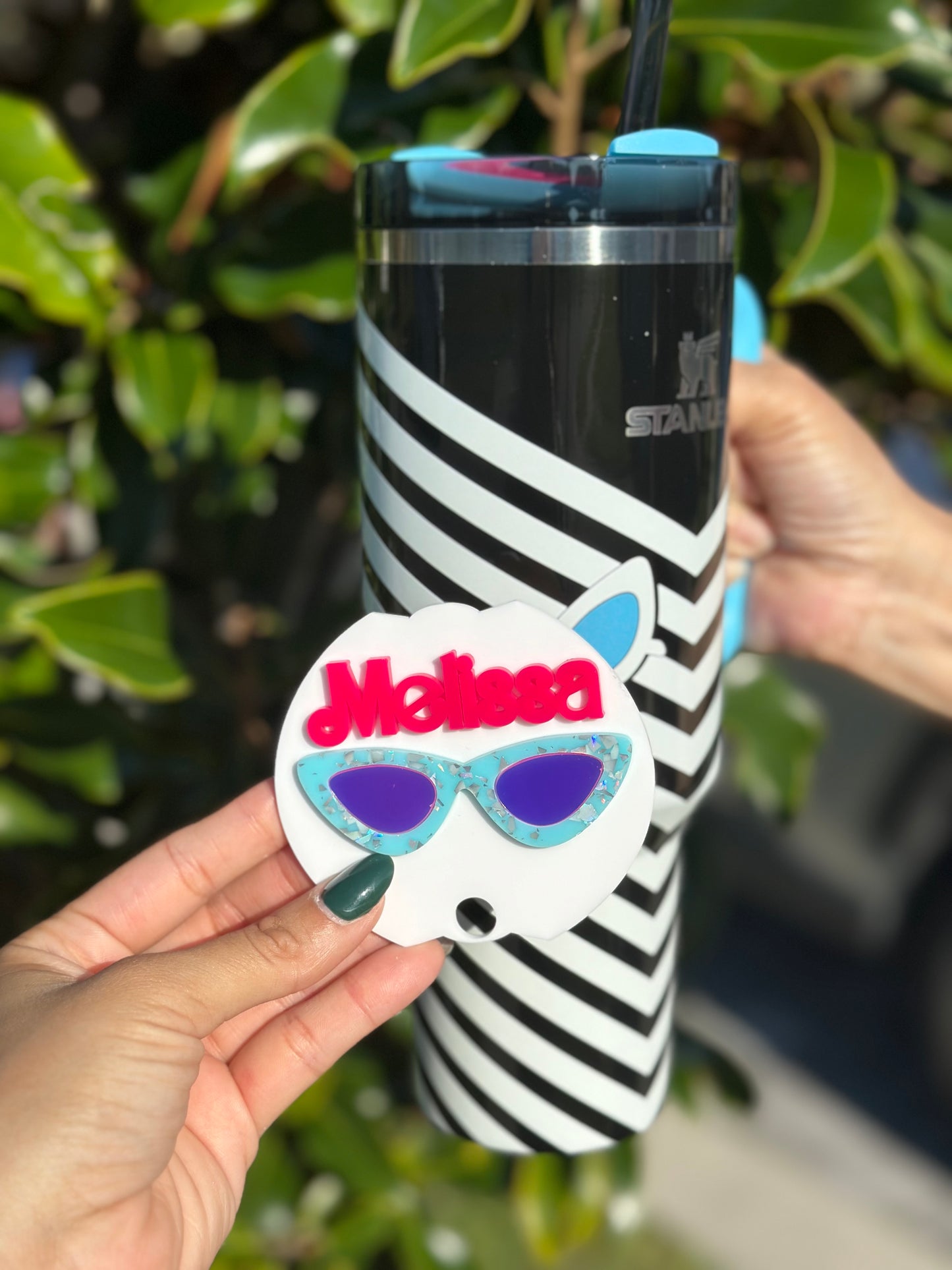 1959 Retro sunglass Barbie |Stanley inspired Topper and Charm set Skinny topper