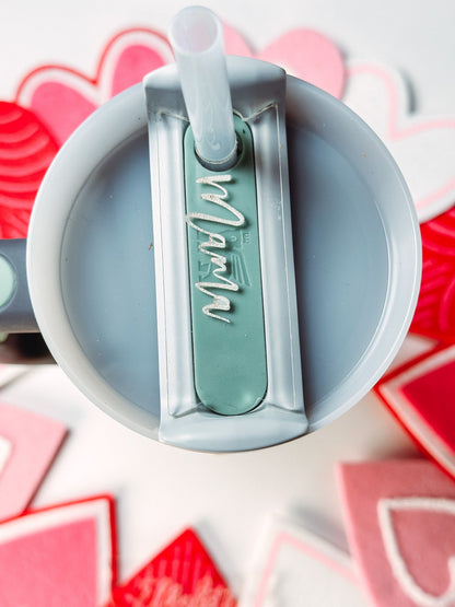 Personalized Tumbler Name Tag  40oz 30ozTumbler Personalized Name Tag Personalized name plate for tumbler lid Quencher H2.0 Tumbler Lid Tag