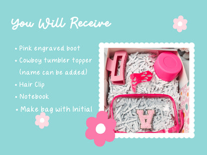 Tumbler accessories gift box Personalized Birthday Gift for Her Friend Gift Box Set for Women Gift  Valentines Day Heart Gift  Mom gift