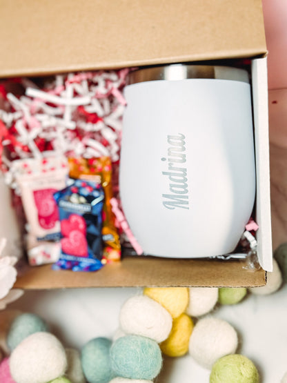 Personalized Wine Tumbler Godmother Bridesmaid Gift  Proposal Madrina Personalized Wine Glasses  Custom Wine Glasses Custom Wine Tumbler