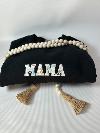 Mama Sweatshirt Custom Embroidered Sweatshirt Mother's Day Gift Custom Sweatshirt Crewneck Sweatshirt Gift for Mom Mom Sweatshirt Mom