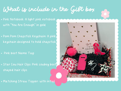 Pink Boots Tumbler name Tag  Cowgirl Tumbler Tag Topper accessories gift box Personalized Tumblers 30 oz 40 oz tumbler gift for mom