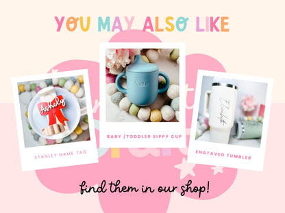 Cactus Tumbler Tag, Tumbler Name Plate, Personalized Tumbler Topper Name Plate Cup Tumbler Name Plate Personalized Tumbler Topper Accessory