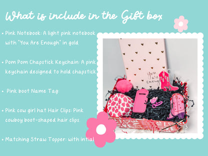 Pink Boots Tumbler name Tag  Cowgirl Tumbler Tag Topper accessories gift box Personalized Tumblers 30 oz 40 oz tumbler gift for mom