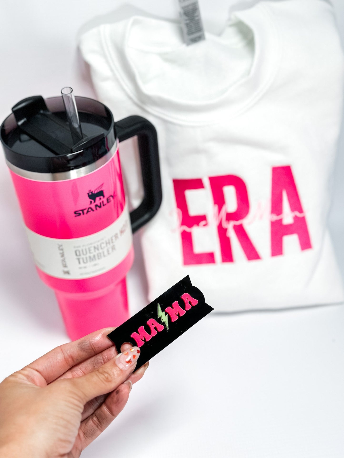 Personalized Name Plate for Tumbler Custom Tumbler Topper tumbler Lids H2.0 Pink Neon name tag Neon Tumbler Name Plate I heart the 90s