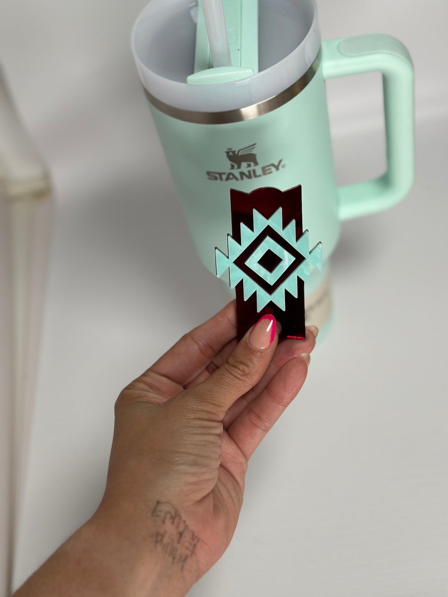 Cowboy boots Tumbler Tag Western Tumbler Tag Tumbler Name Plate Personalized Tumbler Topper Name Plate Boot Quencher name tag gift for her