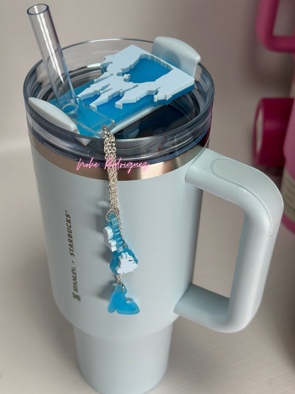 Personalized Name Plate for Tumbler Custom Tumbler Topper tumbler Lids H2.0 Princess name tag Castle Tumbler Name Plate gift for her