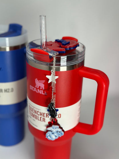 Personalized Tumbler Name Plate USMC  Flag Stanley Name Tag For Topper Acrylic EGA Name Plate Quencher Name Tag  Military wife Combo set