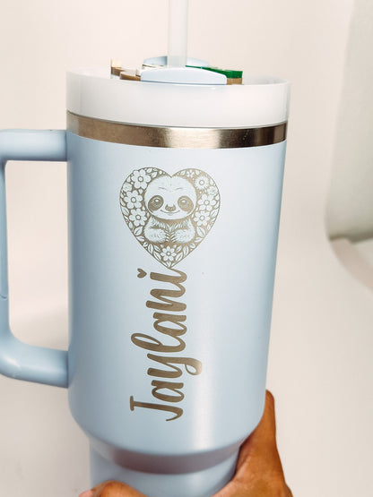 Personalized Engraving On tumbler  Cup Quencher Tumbler 20oz 30oz 40oz Custom Text Name Laser Engraved 40 oz tumbler gift set for mom