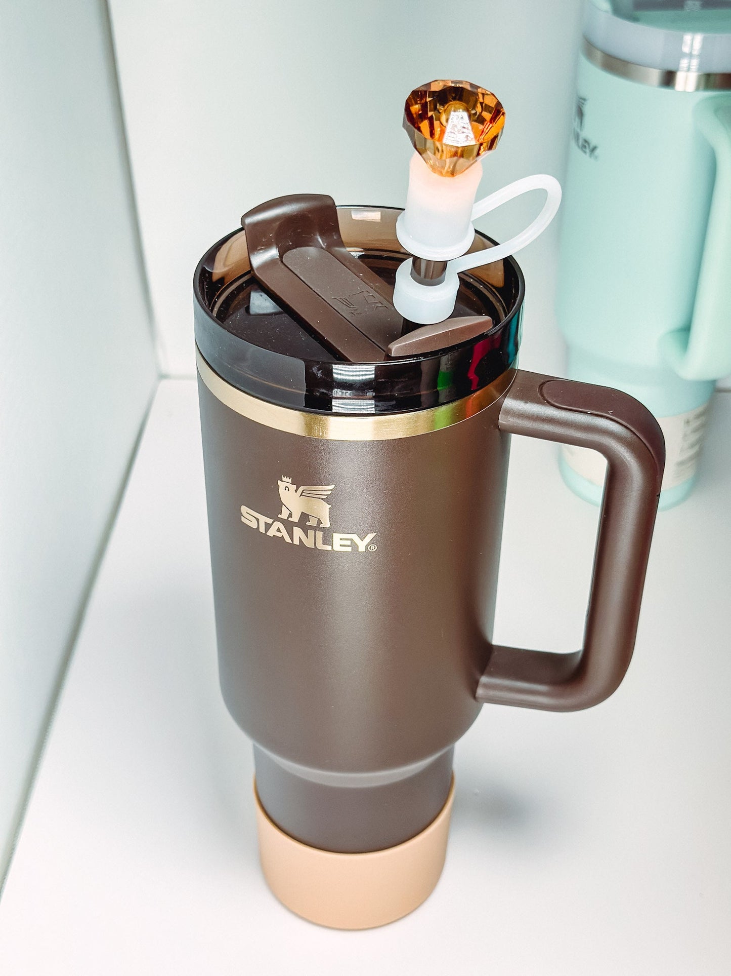 Straw Topper Cover Diamond Edition Topper  Straw topper for tumbler 40oz silicone straw cap topper