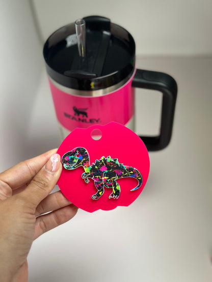 Dino Tumbler Topper Dinosaurs Love Dinosaur name taf Tumbler tumbler Topper Tumbler Cup Accessories Gift for her