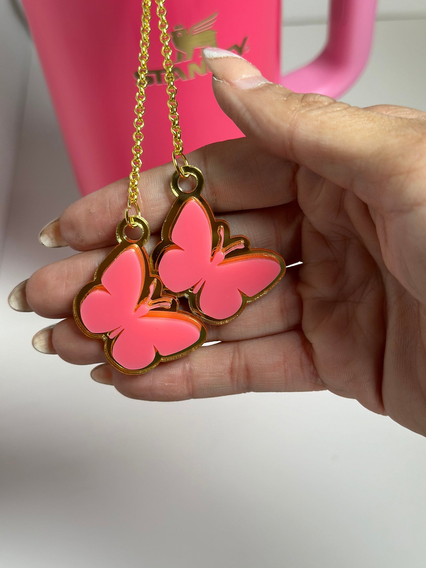 Complex Tumbler straw Charm personalizatio Tumbler Accessory Acrylic Charm Magical Castle tumbler topper Straw Charm for tumbler