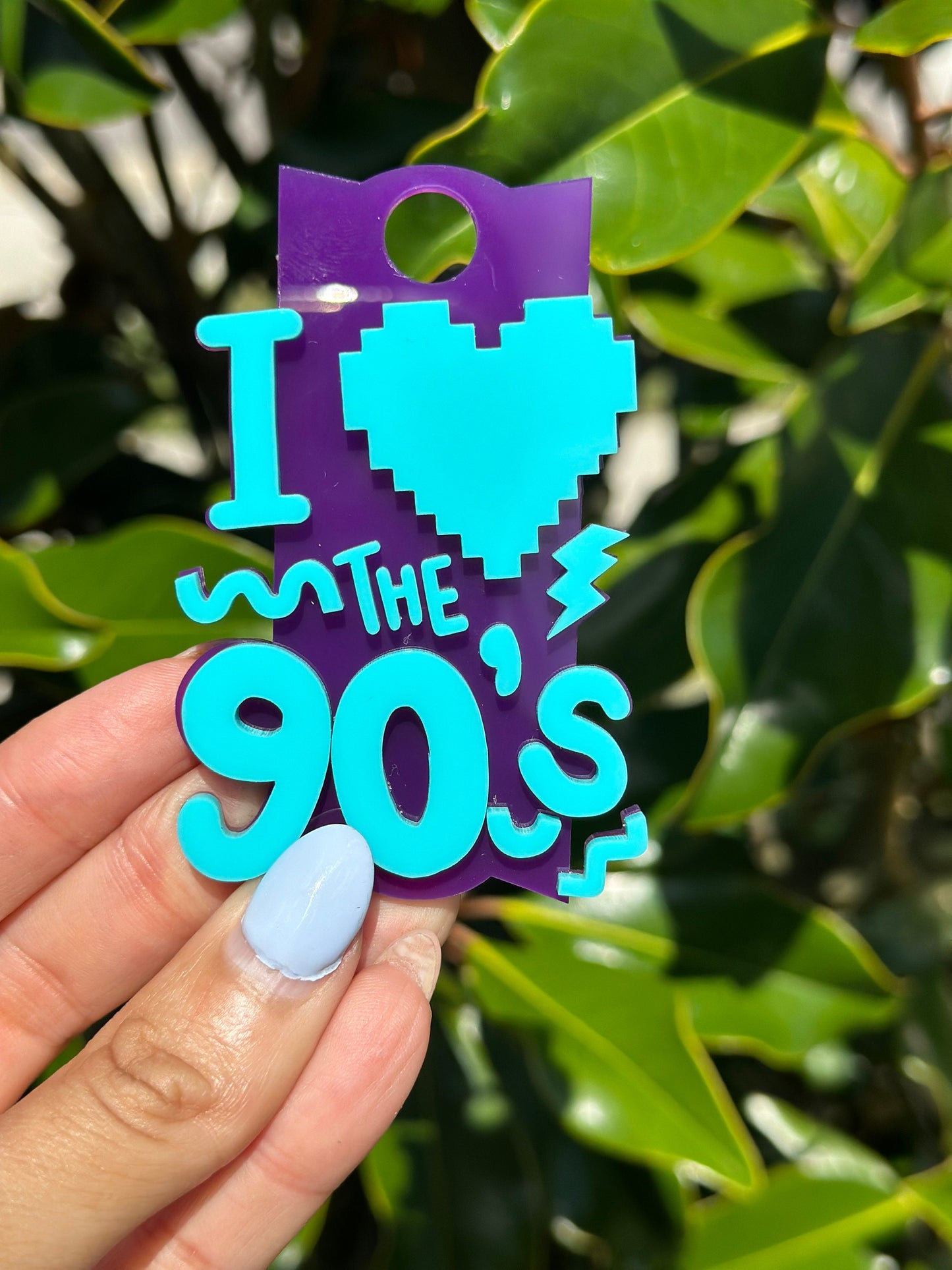 Personalized Name Plate for Tumbler Custom Tumbler Topper tumbler Lids H2.0 Pink Neon name tag Neon Tumbler Name Plate I heart the 90s