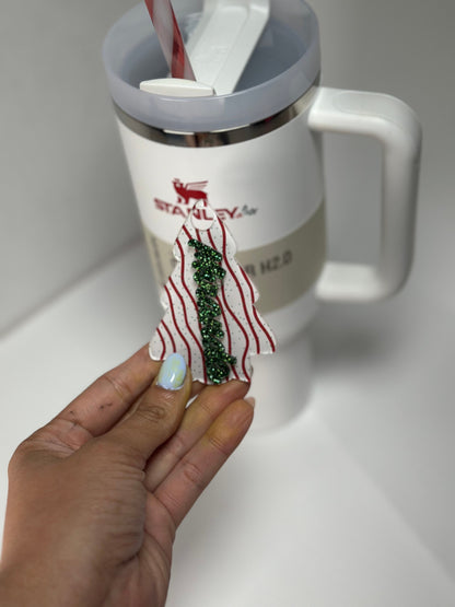 Christmas Cake tumbler cup Topper  H2.0 Stanley Cup Topper Custom Cup Topper/ Tumbler Tag Christmas topper