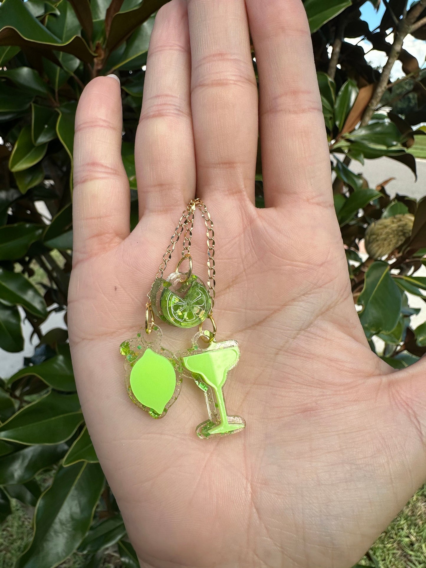 Personalized Name Tags Lime green Margarita Cup Topper Monogram Lid Topper Tropical Lid Topper Beach Tumbler Topper cocktail topper