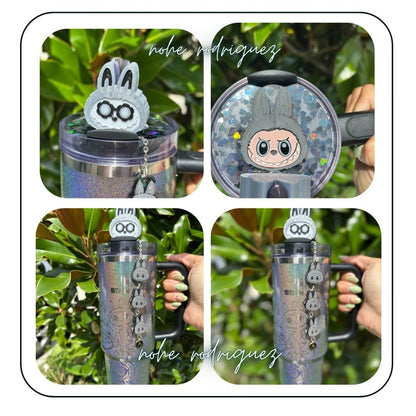 Custom Engraved Stanley + Labubu Accessory Set
